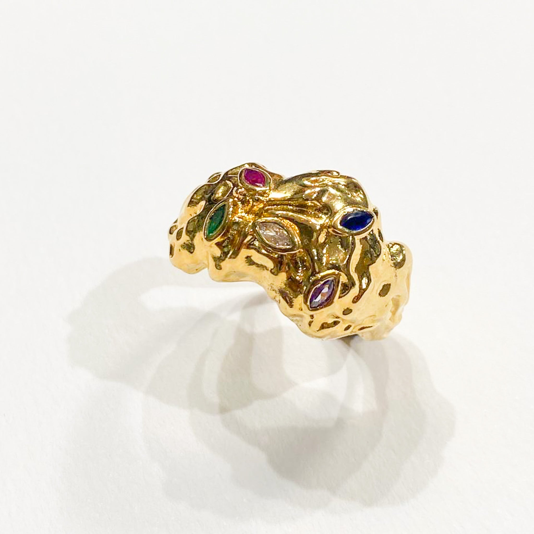 Golden Root adjustable ring