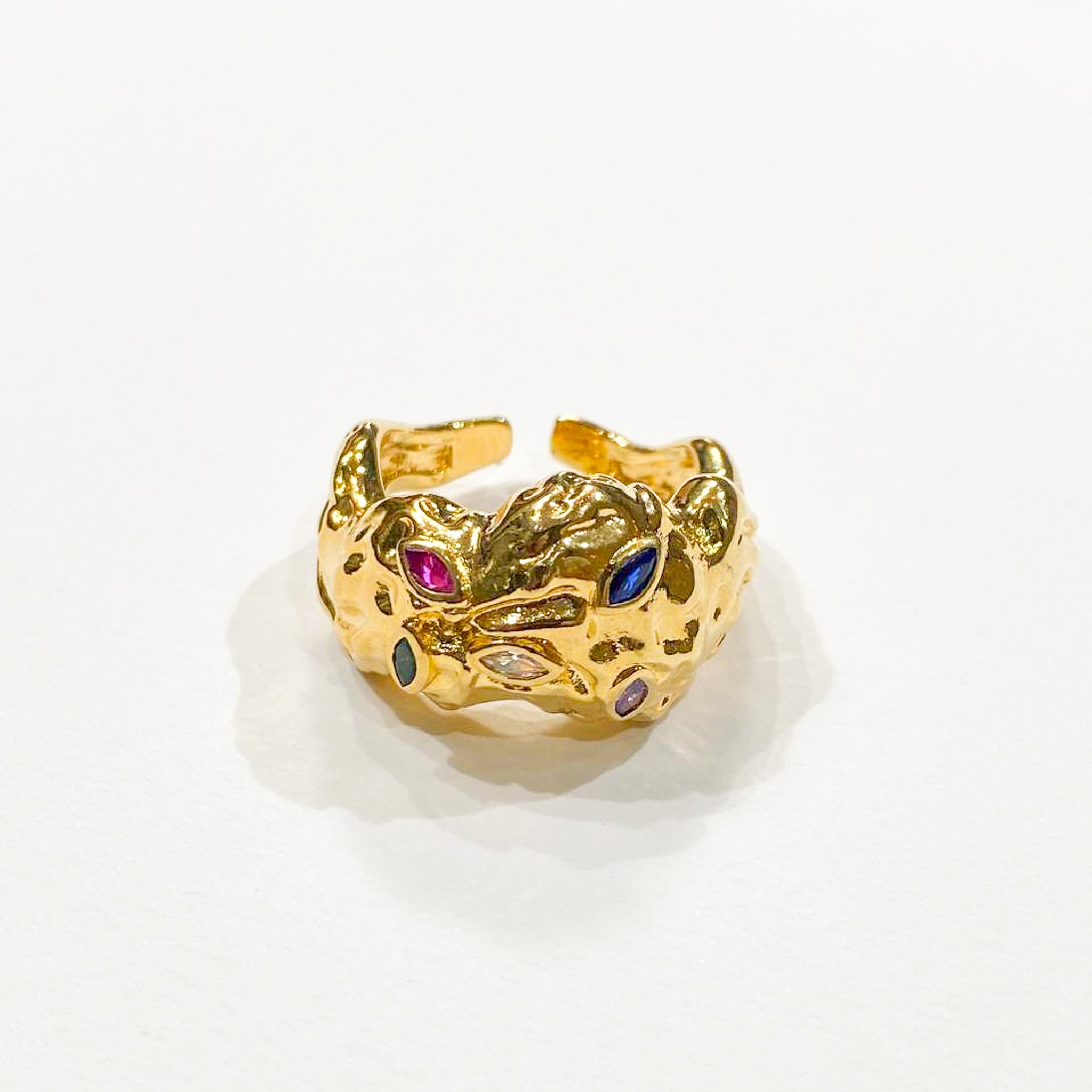 Golden Root adjustable ring